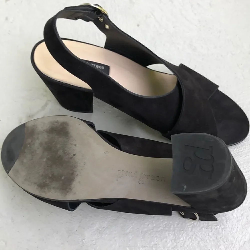 Paul  Green chunky heel sling backs